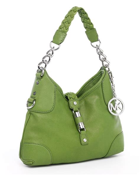 green michael kors purse|michael kors green shoulder bags.